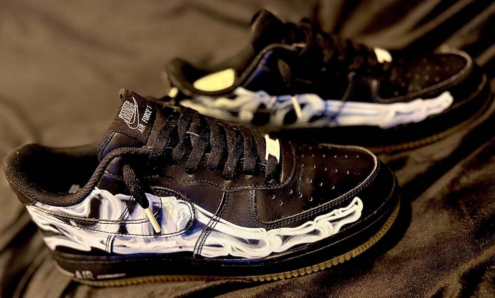 Nike Air Force 1 Low 'Black Skeleton' 2019 Halloween Edition